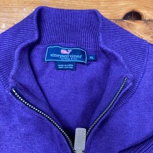 Vineyard Vines 1/4 zip cotton sweater XL